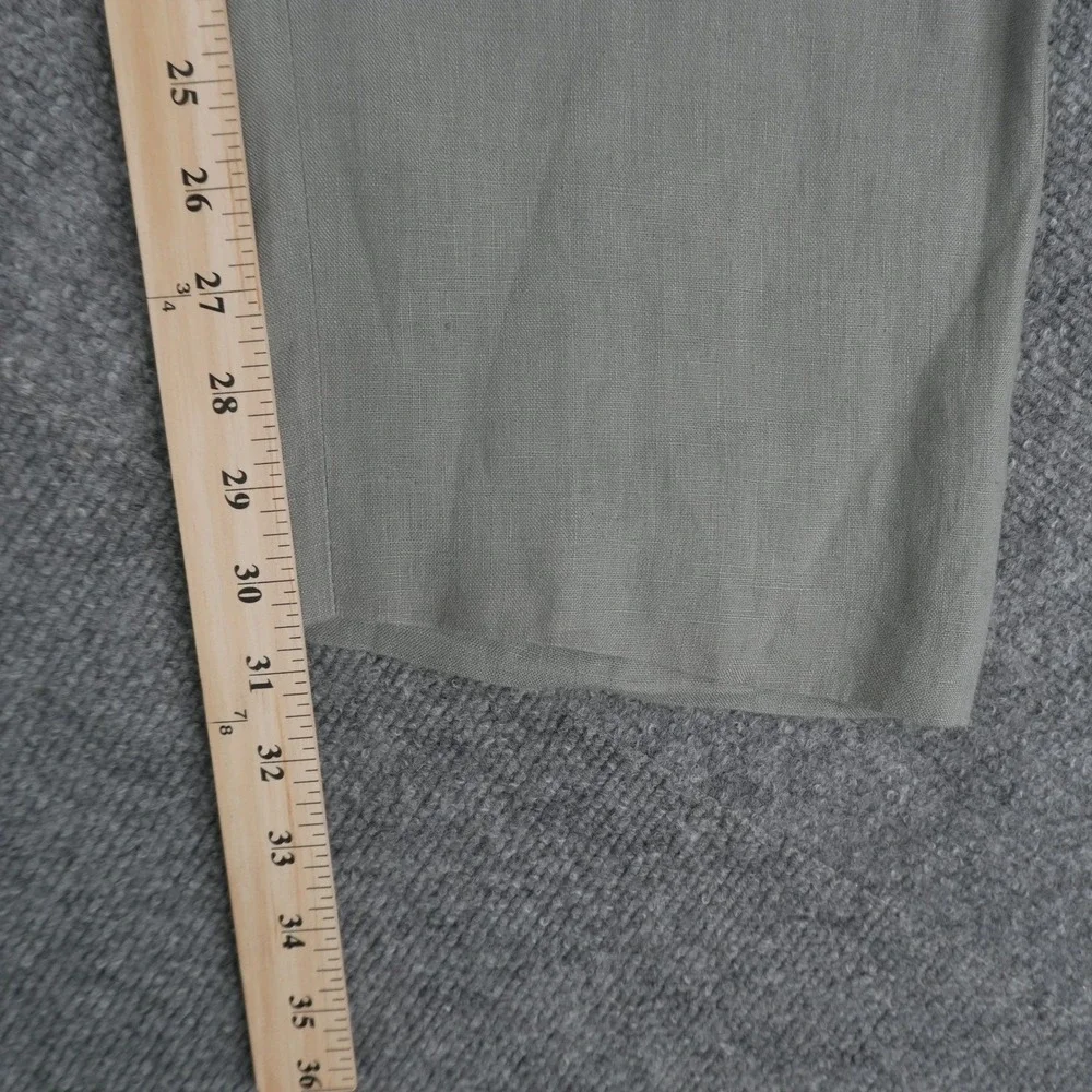 Lauren Ralph Lauren 100% Linen Pants Mens 32W x 30L Sage Green Dress Trousers